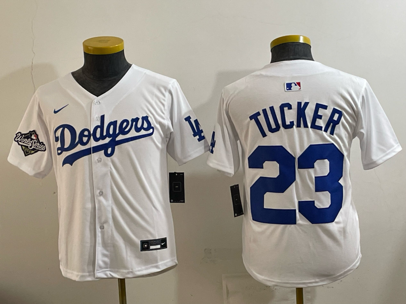 youth 2026 Los Angeles Dodgers #23 Tucker White Game Nike MLB Jersey 0013